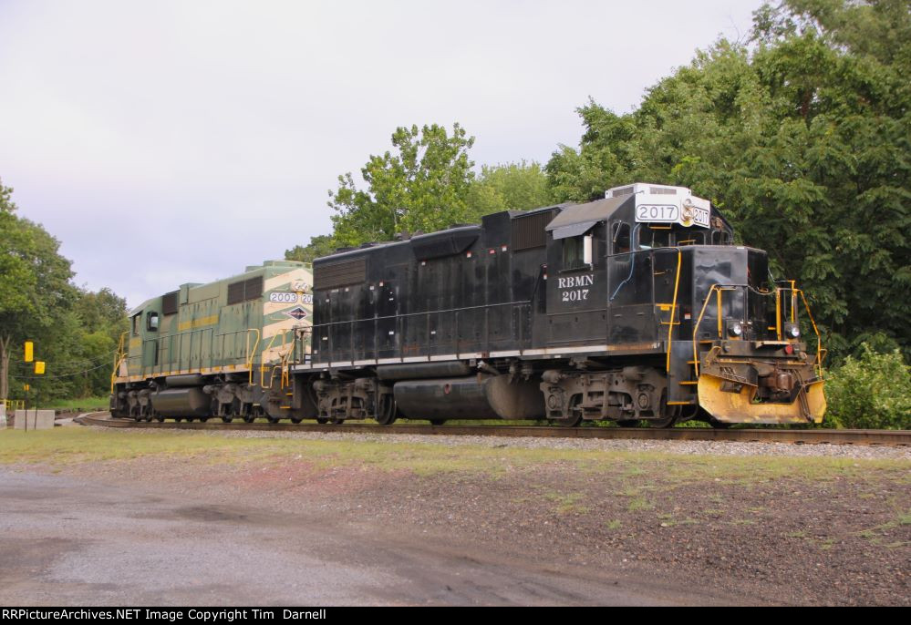 RBMN 2017, 2003 backing into the yard for PISB's cars.